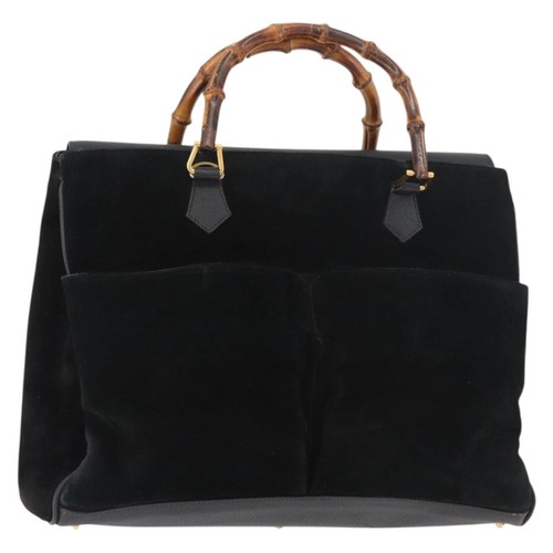 Gucci bamboo tote - bag, suede