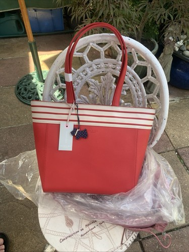 Radley red leather bag - radley, medium