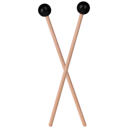 2pcs black rubber drumsticks - 2pcs,