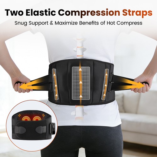 Cordless heated waist belt - waist, for