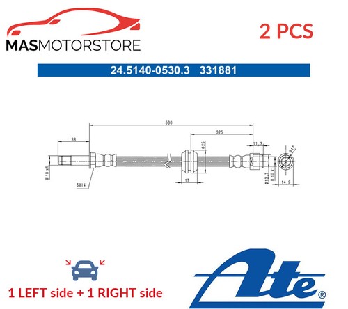 Brake hose line - pipe, ate