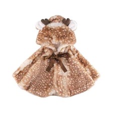 Girls Deer Faux Fur Cape Cloak