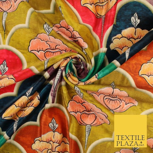 Ochre moroccan lattice floral - ochre,