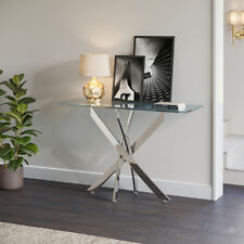 Chrome Console Table Modern