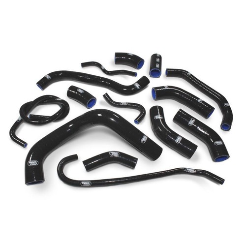 Black samco silicon rad hoses - black,