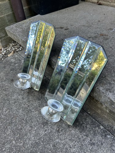Vintage bevelled mirrored - bevelled,