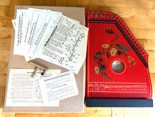 Zither children's zither plucked instrument musical instrument GDR 1978 in original packaging + sheet music TOP/