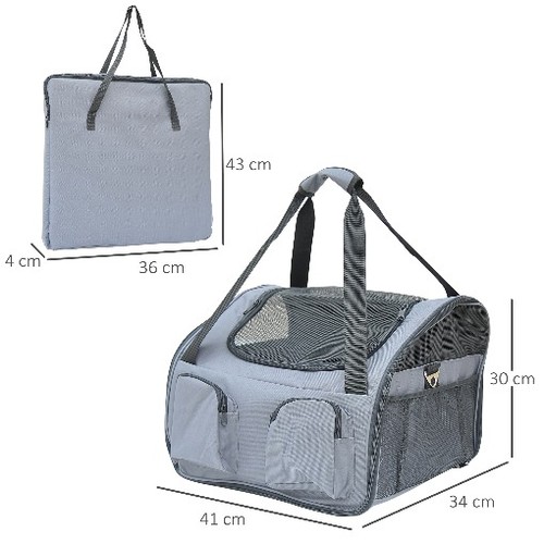 Pawhut pet carrier folding - carrier,
