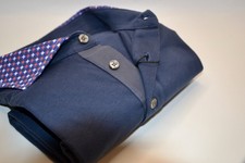 Mens Soft Cotton Navy Polo