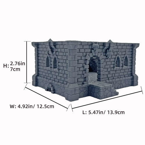 1pcs printed ruins brick - 1pcs,