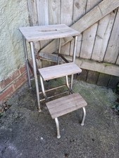 Vintage Wooden 2-Step Stool