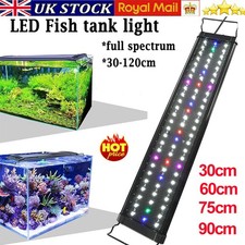 Aquarium Fish Tank LED Light Over-Head Full Spectrum Plant Lighting Lamp NEW UK
