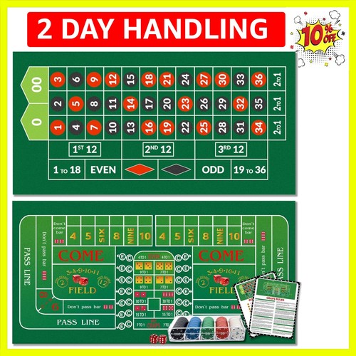Double sided roulette craps - double,