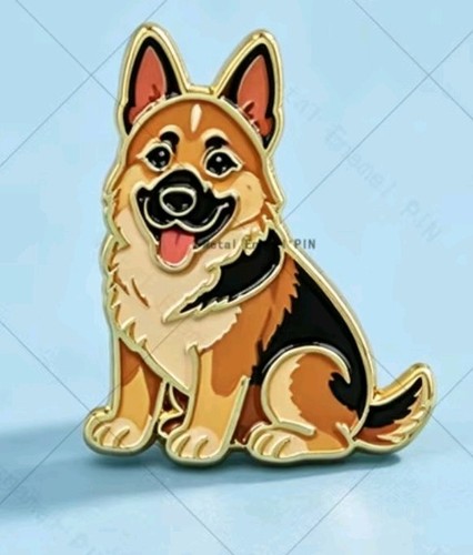 German shepherd enamel - german,