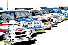 RALLY CARS LANCIA CANVAS WALL