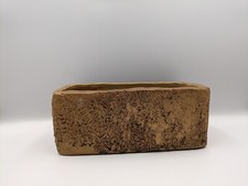 Vintage Vitry Ware Hillstonia Stoneware Pottery Log Tree Bark Wide Pot Planter