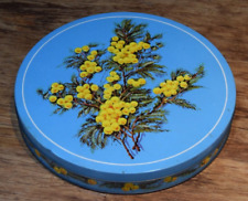 Rare Vintage Huntley And Palmer Biscuit Tin Palmers Floral Pine Decoration