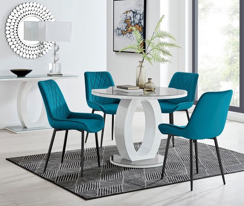 Giovani round white gloss - giovani,