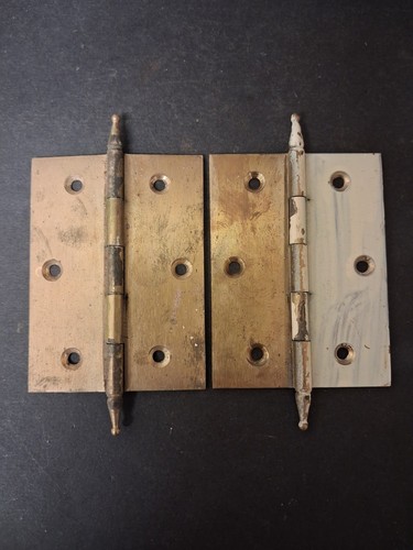 Vintage pair brass door - pair,