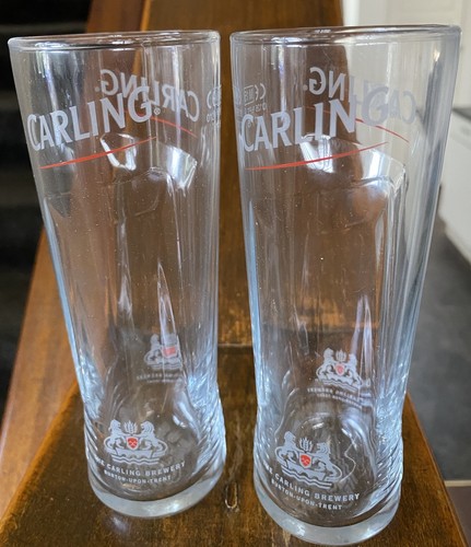 Carling half pint glasses 2 - carling,
