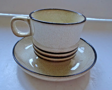 Denby Sahara Coffee Cup and Saucer - 1979 - 1987