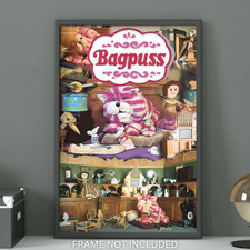 Bagpuss Retro Poster Print A4