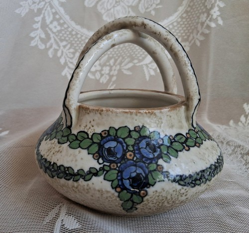 Antique ernst wahliss basket - ernst,