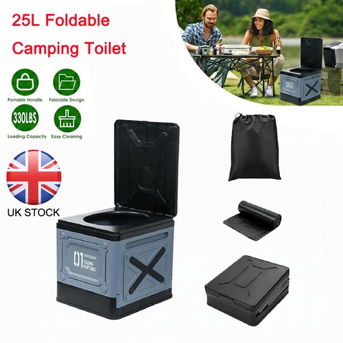 25l collapsible camping - 25l, toilet