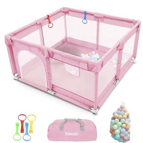 Kidoola baby pink playpen - pink,