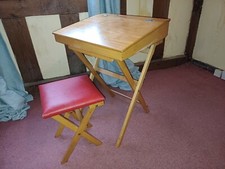VINTAGE CHILDS WOODEN DESK AND