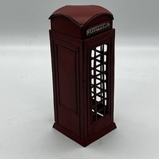 Old red telephone box - old,