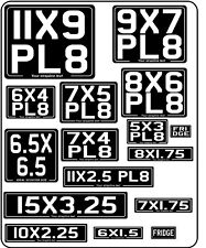ALUMINIUM PLATE ~ CLASSIC BLACK ~ Bike Motorcycle Registration Number Plates