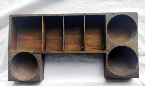 Vintage wooden change cash - vintage,