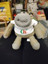 Original/vintage PG tips chimp small soft toy with t-shirt Used  Tag Apx 7"
