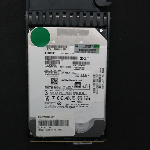 Huh721008al5204 8tb sas - hp,