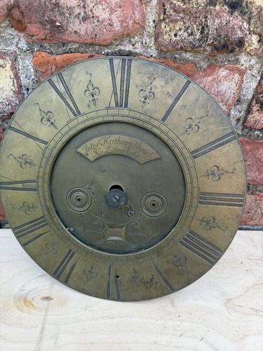 Antique longcase brass clock - antique,