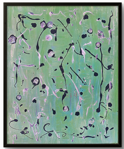 Modern expressionism green - modern,