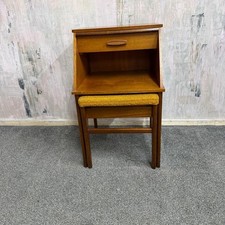 Vintage 1970’s Chippy Telephone Table And Seat Original Pull Out Slide