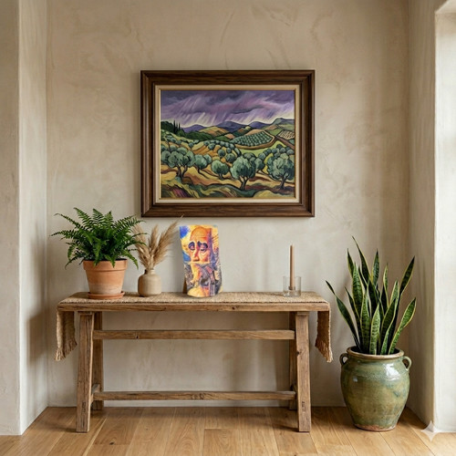 Mexican clay pottery roof tile - pottery,