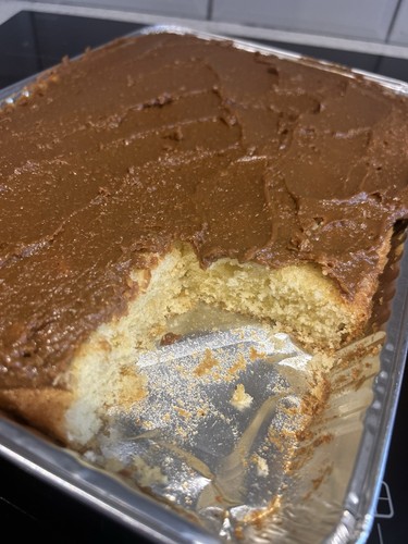 Old school caramel cake - old,