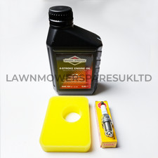 Air Filter, Oil & Spark Plug