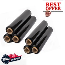 6 X STRONG ROLLS BLACK PALLET