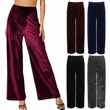 Womens Plain Velour Velvet