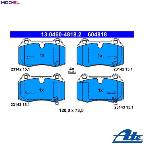 Brake pad set - brake,