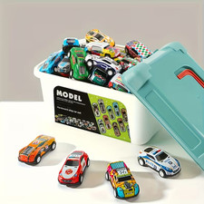 50Pcs Mini Car Model Toy Pull