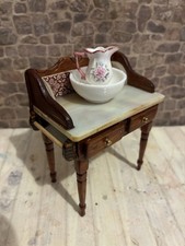 Dolls House 1/12 Scale Miniature Artisan Brian Masters Wash Stand & Jug & Bowl