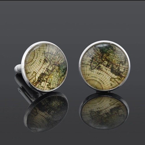 Nice silver plated cufflinks - silver,