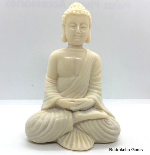 Sitting buddha stone - 4", effect