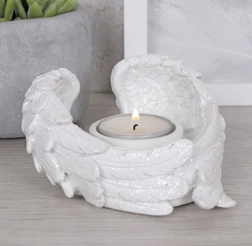 Angel wings glitter votive - angel,