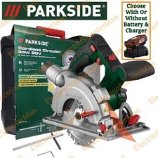 Parkside 20V Cordless Ø150mm Circular Saw - Optional 2Ah / 4Ah Battery & Charger
